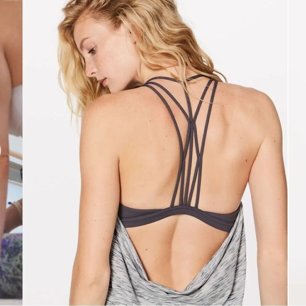 Lululemon Raise The Barre Tank Tiger Space Dye Black White / Dark Carbon